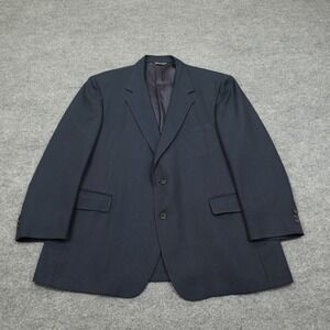 Hardwick Clothes Blazer Mens 50 Blue Striped Single-Breasted Notch Lapel USA